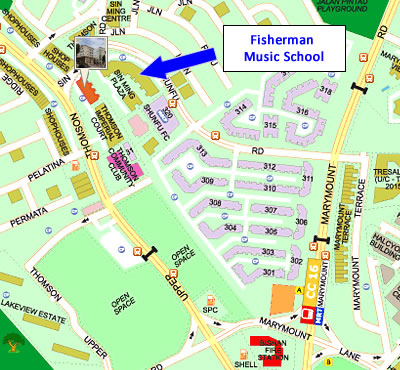 Map of Fisherman Music School